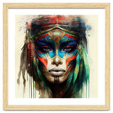 Turquoise Warrior Woman Portrait thumbnail
