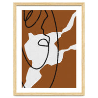 Abstract Brown and Black Lines