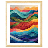 Abstract Rainbow Wave Landscape thumbnail