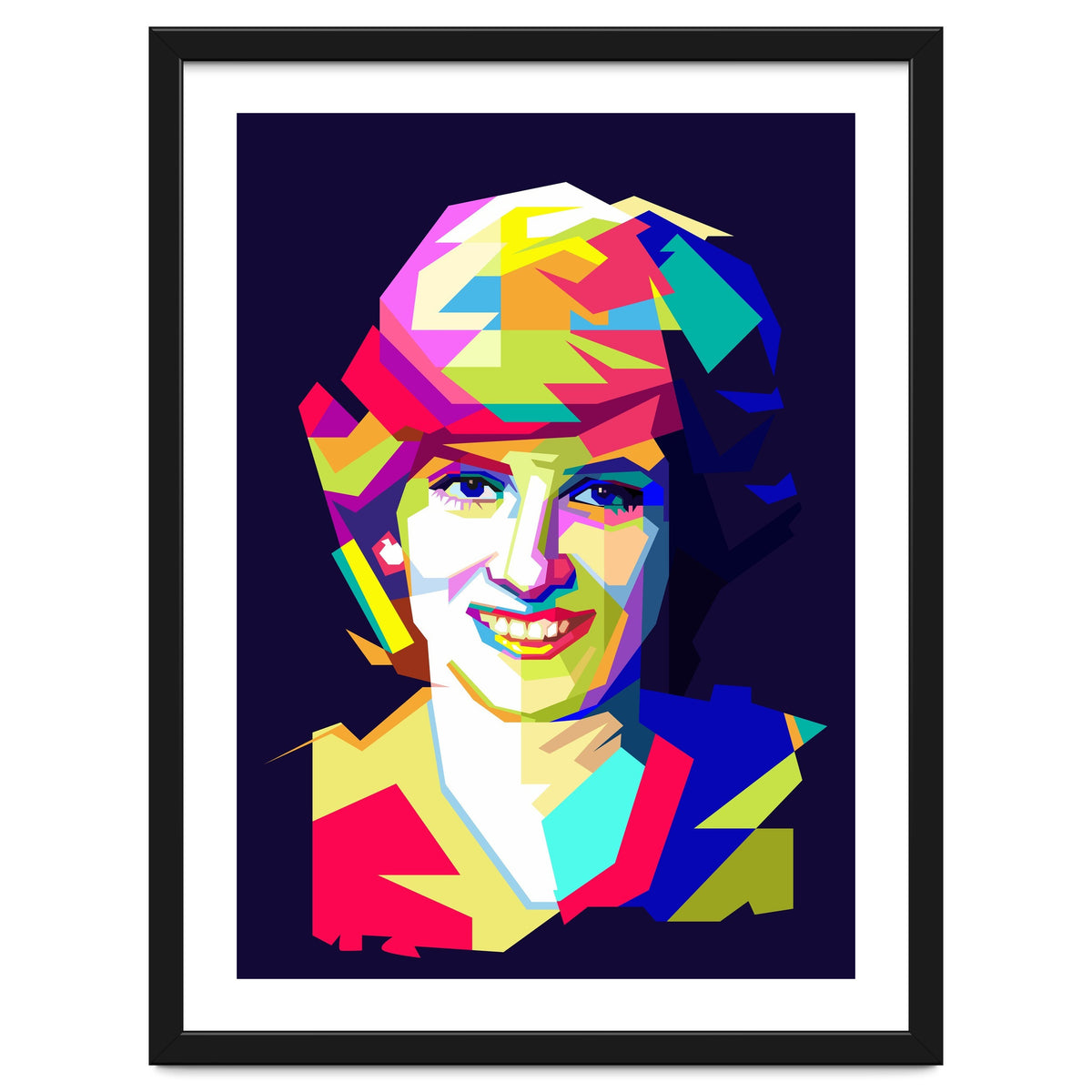 Lady Diana Princes Of Wales Pop Art WPAP