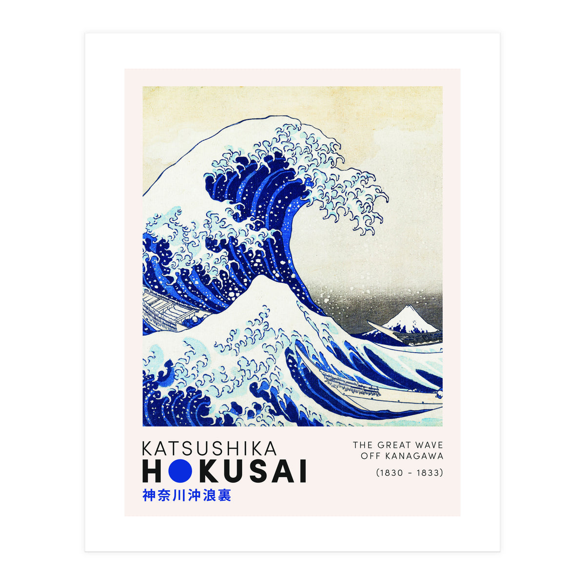 Katsushika Hokusai - The Great Wave (Print Only)