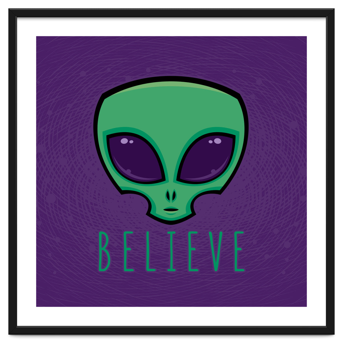 Believe Alien Head