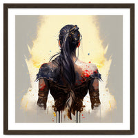 Warrior Woman From Behind