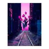 red tulips in the middle of the city (Print Only) thumbnail