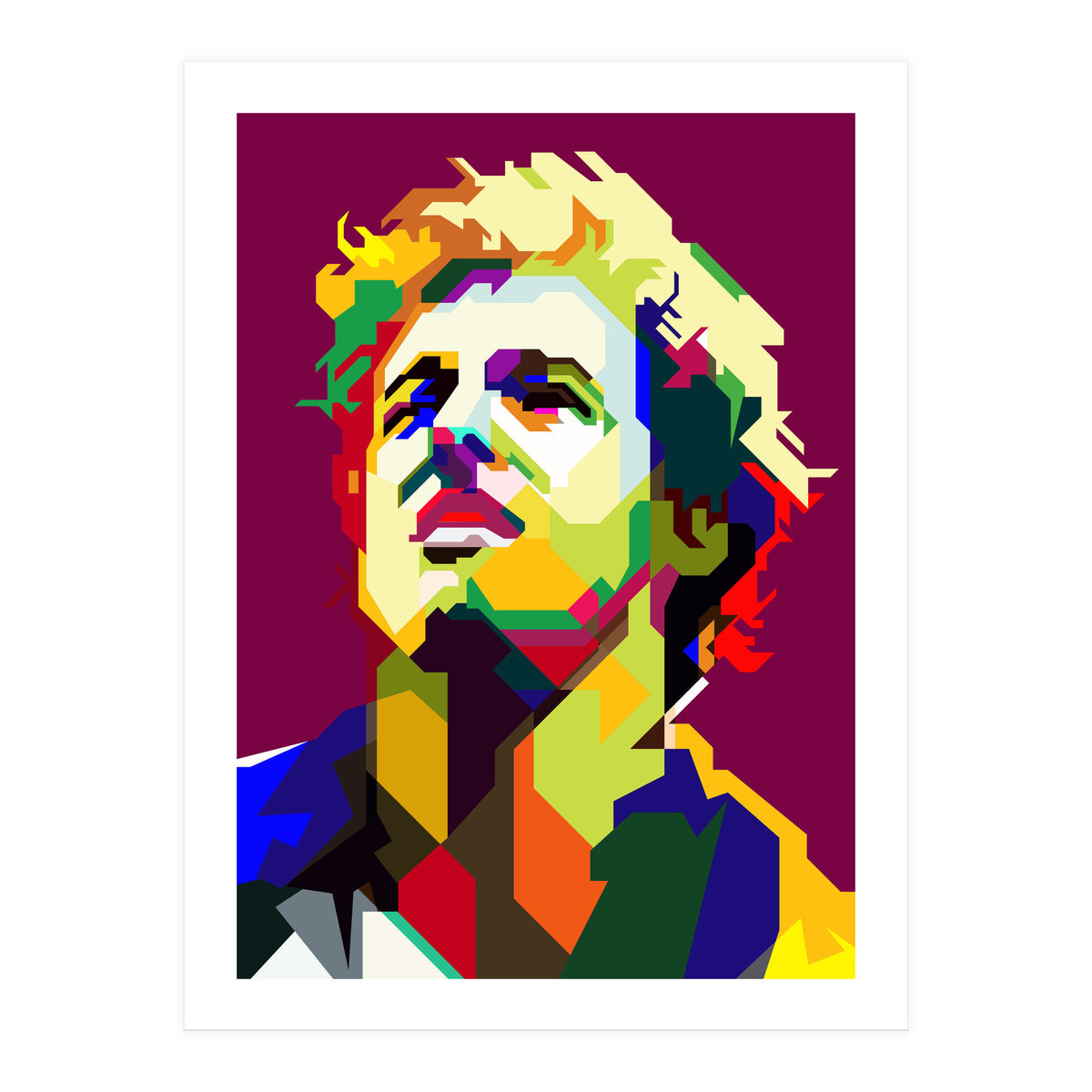 Bruce Springsteen Pop Art WPAP (Print Only)