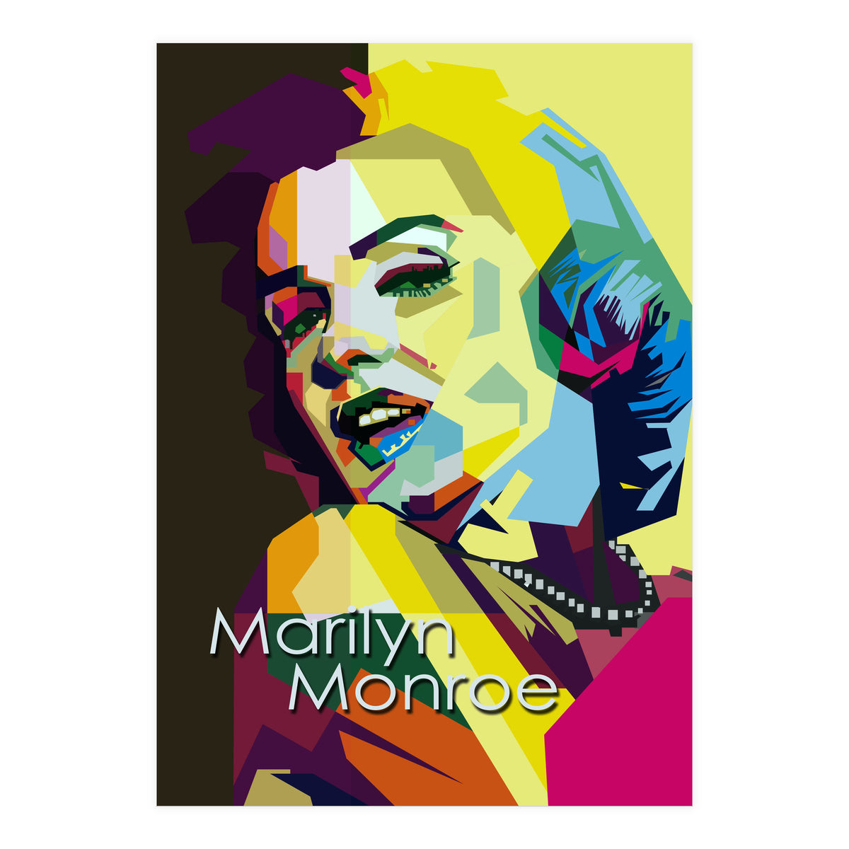 Marilyn Monroe Beauty Actress Pop Art Wpap (Print Only)