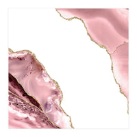 Blush & Gold Agate Texture 06 (Print Only)