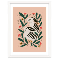 Hares Among Flowers