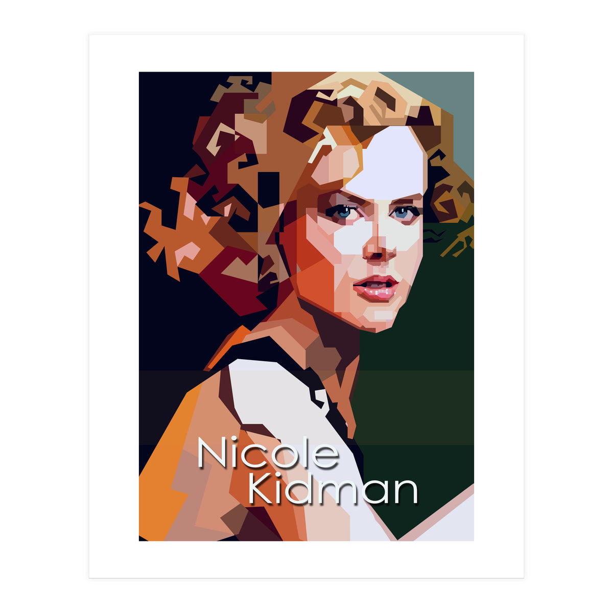 Nicole Kidman Hollywood Actress Retro Style (Print Only)