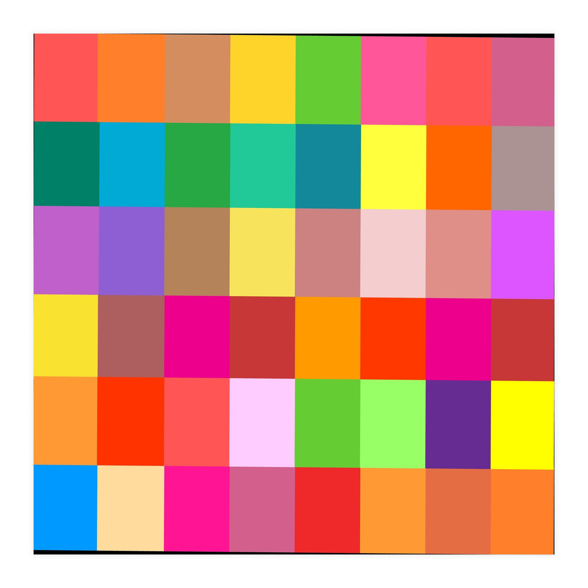 Colorful Rainbow Squares Patch (Print Only)