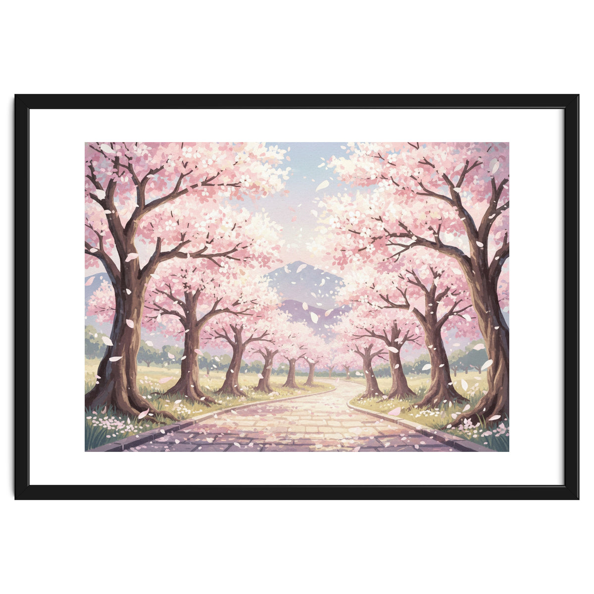 Sakura Path: Serene Cherry Blossom Avenue