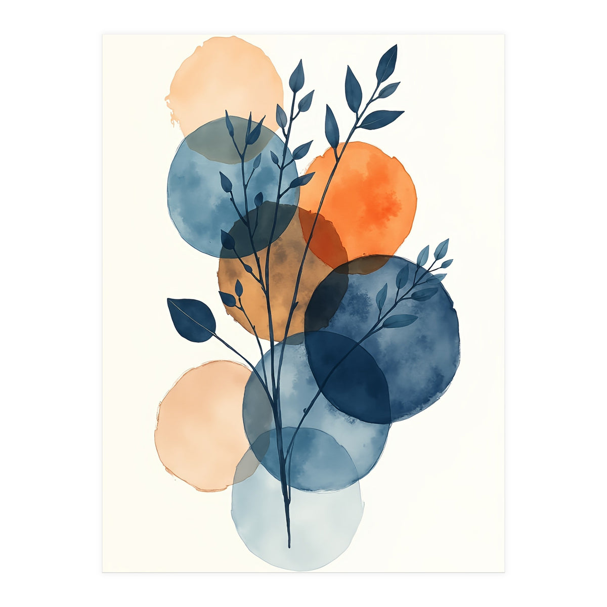 Flower Abstract Botanical (Print Only)