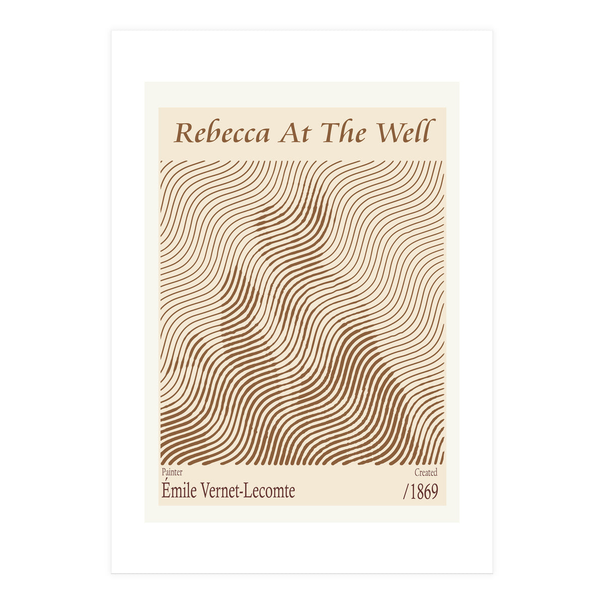 Rebecca At The Well – Émile Vernet Lecomte (1869) (Print Only)