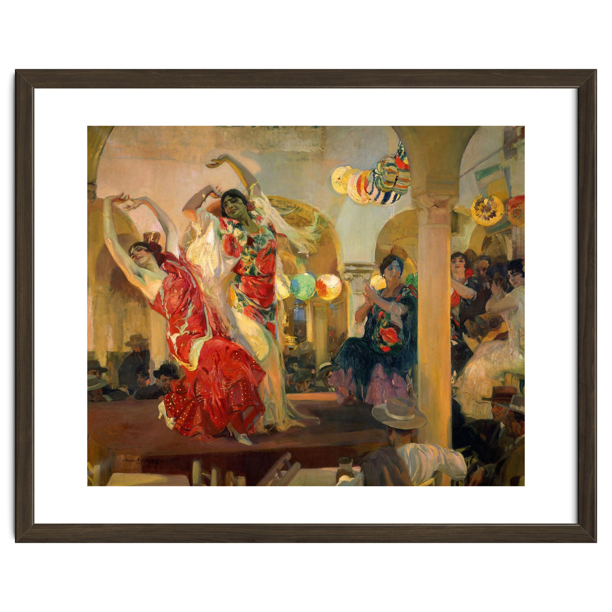 Spanish school. Joaquin Sorolla (1863-1923). Spanish school. Women dancing flamenco at the café N...