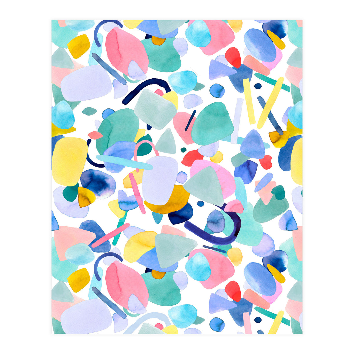 Abstract Geometric Modern Shapes (Print Only)