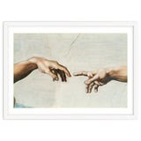 The Sistine Chapel; ceiling frescos after restoration. The creation of Adam. thumbnail