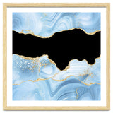 Blue & Gold Glitter Agate Texture 03 thumbnail