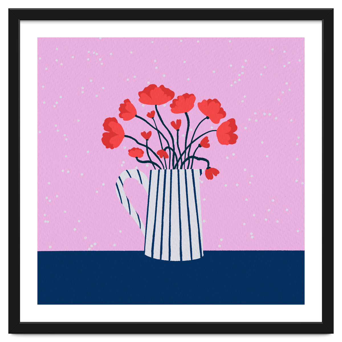 Poppies – pink and blue