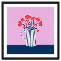 Poppies – pink and blue