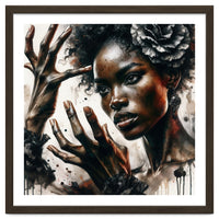 Noir Flamenco Hands Portrait