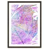 Pink Banana Leaves | Tropical Botanical Jungle | Ultraviolet Purple Nature Plants | Eclectic Forest thumbnail