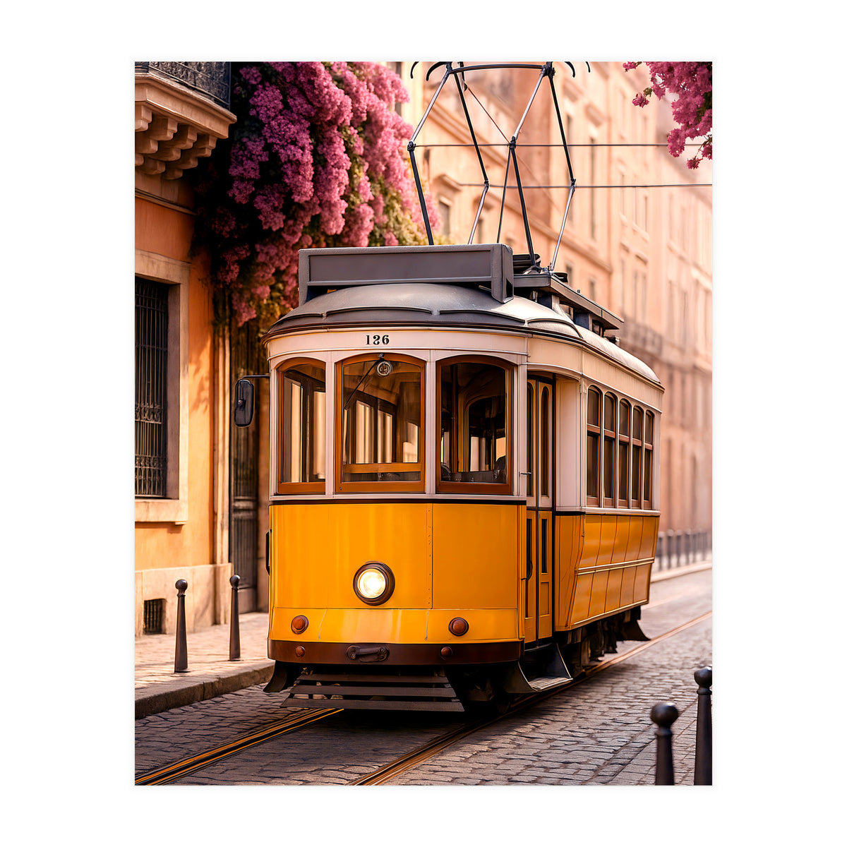 The Charm of a Classic City Tram (Print Only)