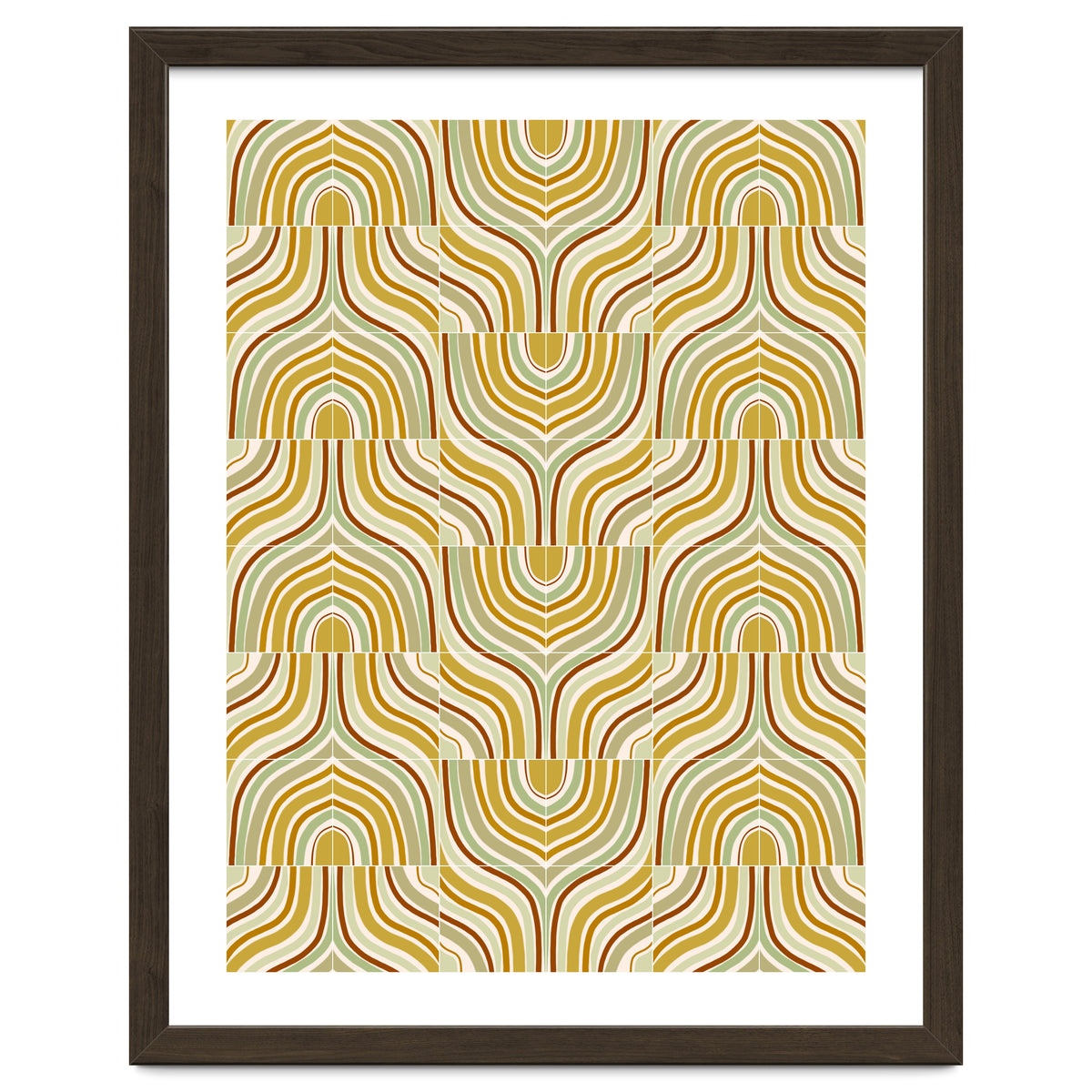 Ochre Marbled Tiles