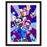 Mario Luigi Popart Cartoon Pop Art thumbnail