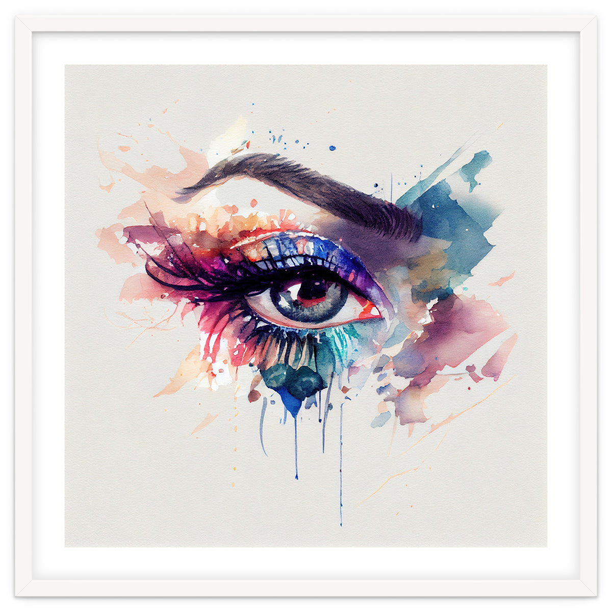 Watercolor Woman Eye #3