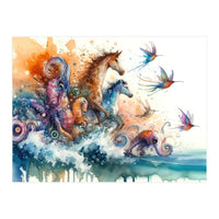 Surreal Ocean Creatures (Print Only)