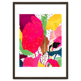 Modern Botanical, Nature Plants Tropical Jungle Garden, Eclectic Pop Of Color Glitter Gold Bohemian Graphic thumbnail