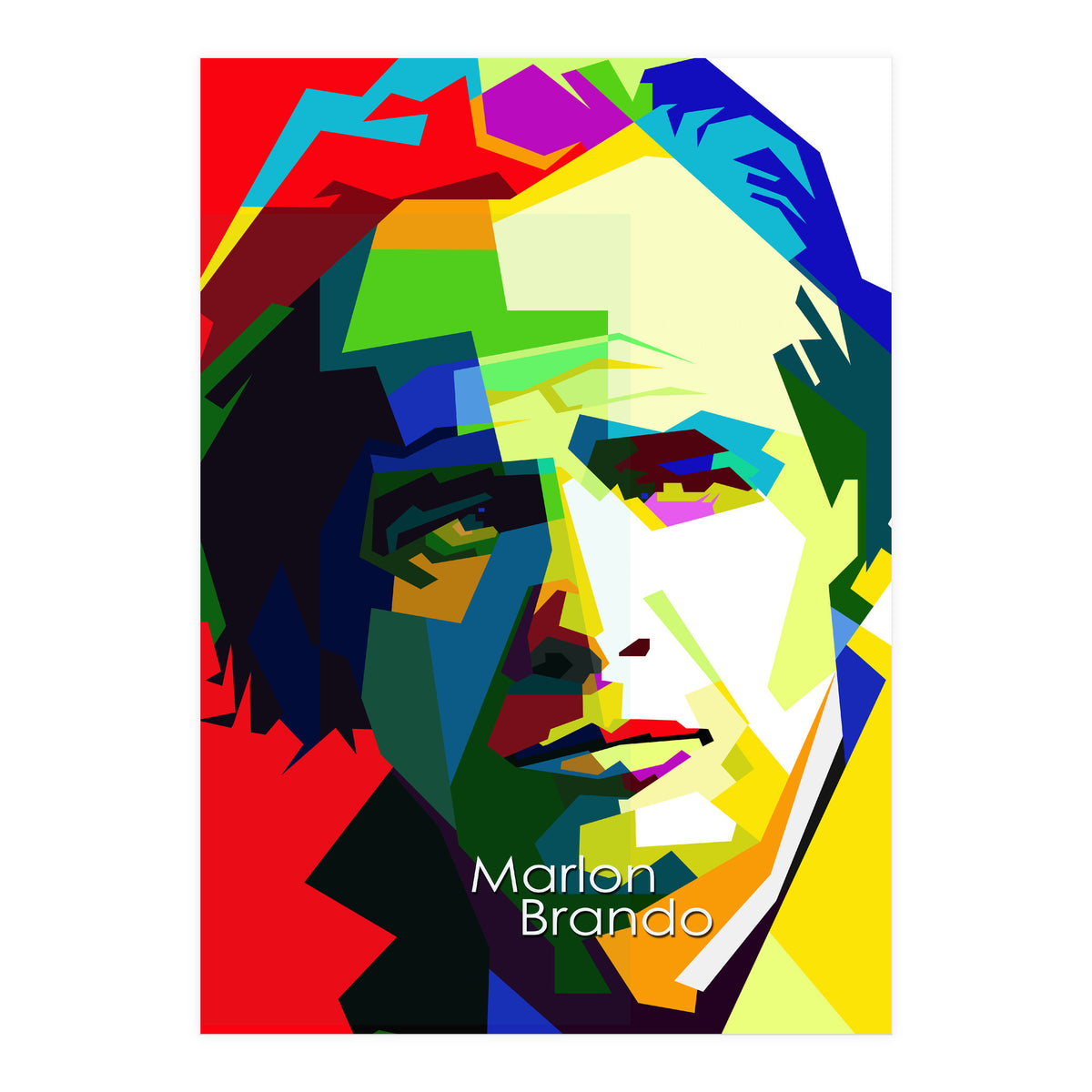 Marlon Brando Pop Art WPAP (Print Only)