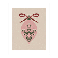 Christmas Floral Globe (Print Only)