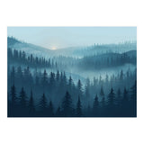 Misty Evergreen Forest: Moody Atmospheric Landscape (Print Only) thumbnail