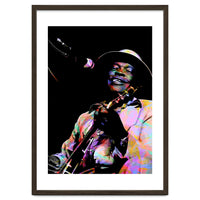 John Lee Hooker American Blues Guitarist Colorful Art