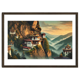 Vintage Bhutan, Mountain Monasteries Poster thumbnail