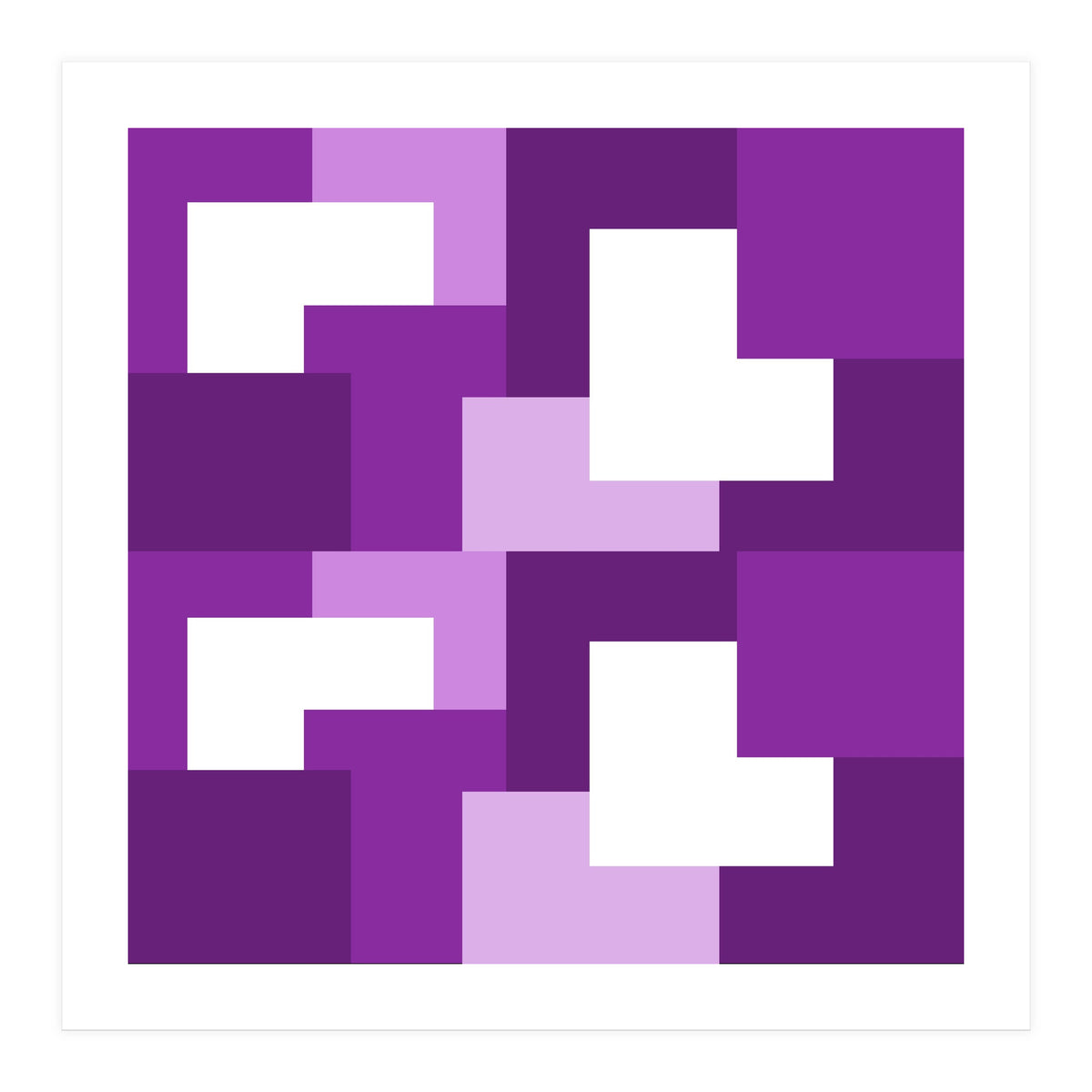 Purple Abstract Square Tiles (Print Only)