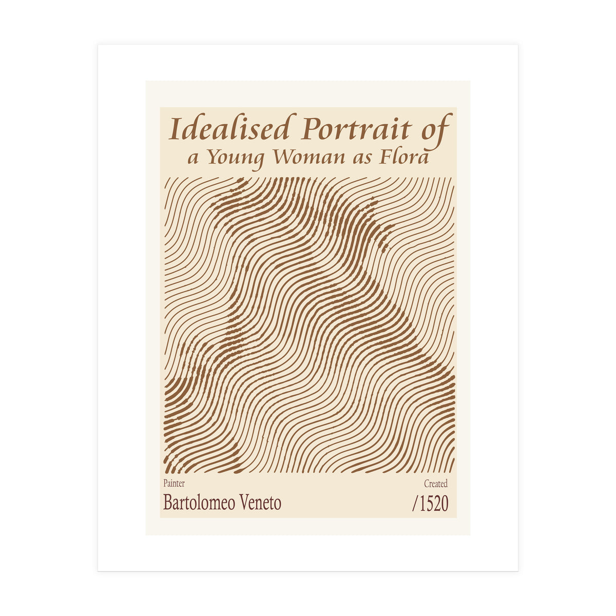 Idealised Portrait Of A Young Woman As Flora – Bartolomeo Veneto (1520) (Print Only)