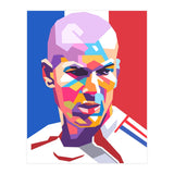 Zinedine Zidane art (Print Only) thumbnail