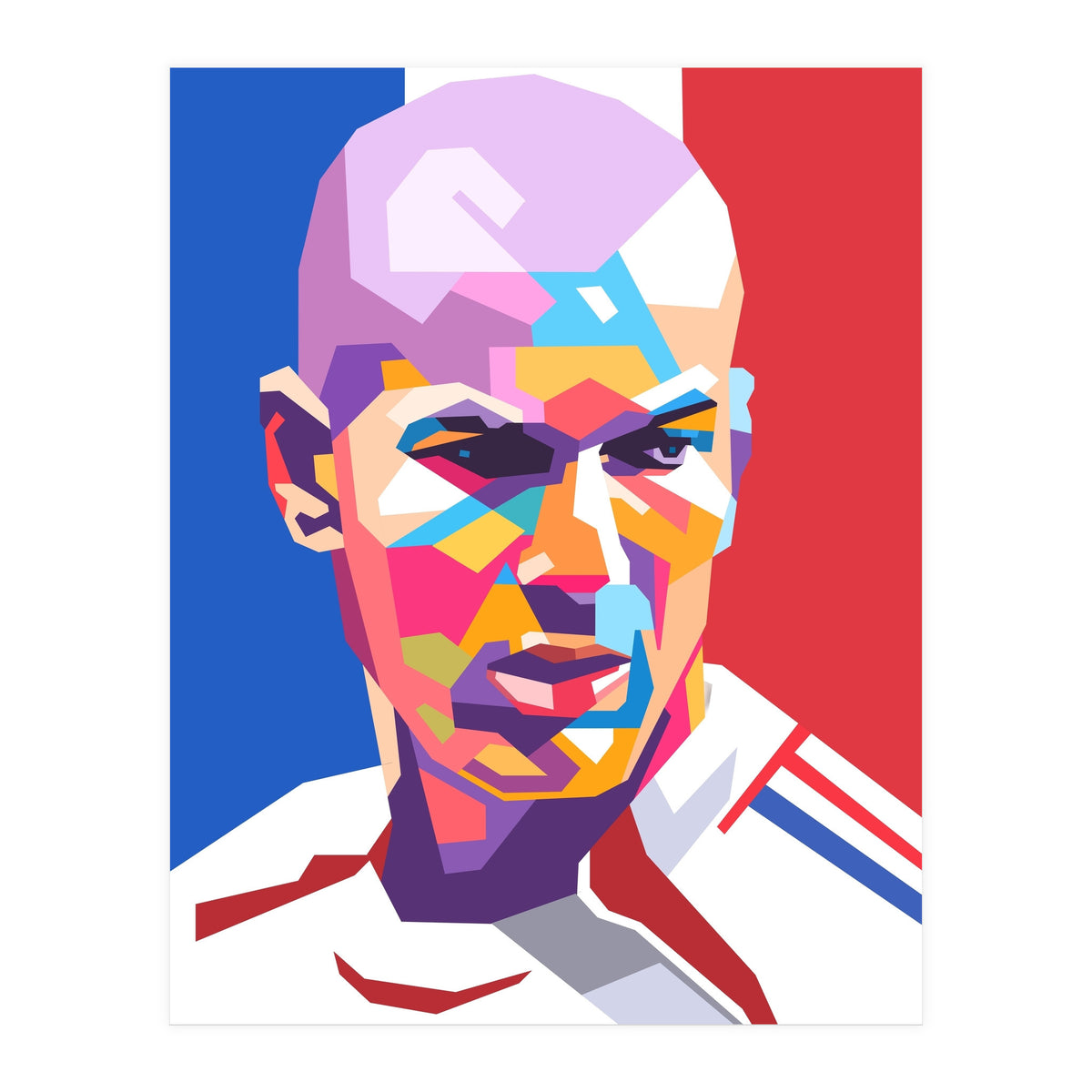Zinedine Zidane art (Print Only)