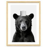 Bear, Toilet Paper Crown, Nursery Animal Art for Children thumbnail