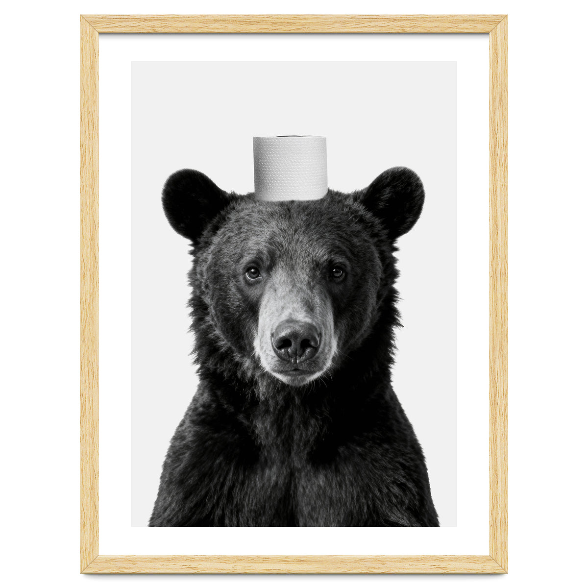 Bear, Toilet Paper Crown, Nursery Animal Art for Children
