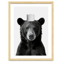 Bear, Toilet Paper Crown, Nursery Animal Art for Children