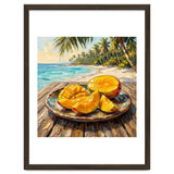 Tropical Mango Beach Oil Painting thumbnail