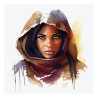 Watercolor Tuareg Woman #3 (Print Only)