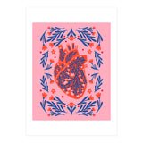 Floral Anatomical Heart (Print Only) thumbnail