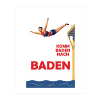 Baden Baden Swim Girl (Print Only)