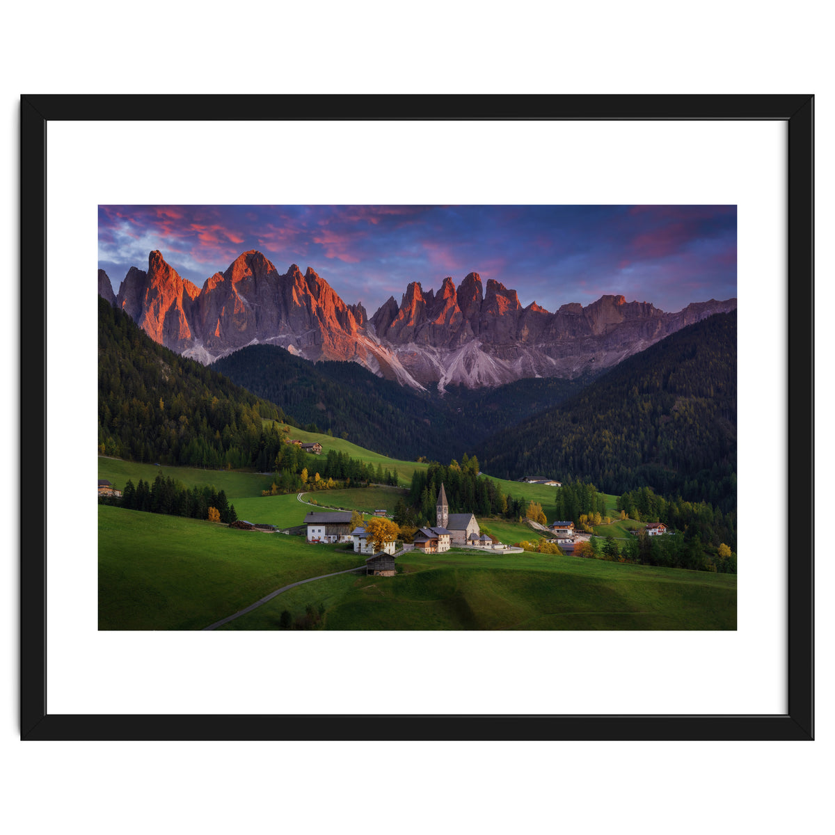 Santa Maddalena at sunset