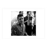 The American singer Elvis Presley during a recording session in 1956. (Print Only) thumbnail