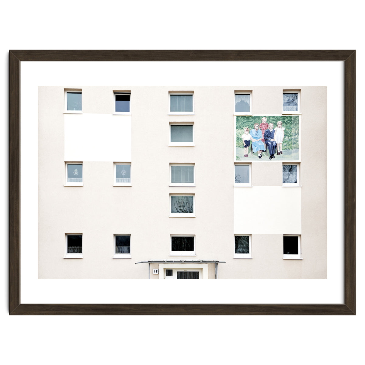 Family Painting on the wall of the residential